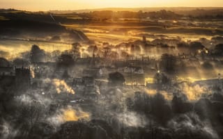 Картинка Corfe, Morning Falls, Dorset