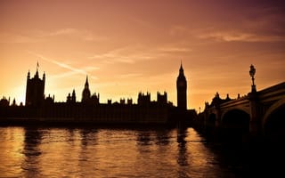 Картинка England, Thames, Англия, Лондон, westminster bridge, London, River, parliament, Big Ben