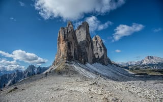 Картинка Доломитовые Альпы, Италия, горы, скалы, камни