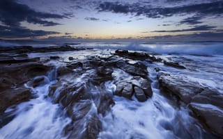 Картинка Cascade, Ocean, Wollongong, Rocks, Seascape, Bellambi, Australian Coast