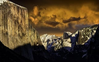 Картинка Yosemite Sunset, горы, природа