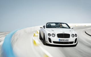 Картинка Bentley, Supersports, дорога, размытость, Continental, Convertible