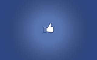 Картинка facebook, знак, like, минимализм, sign, нравится, minimalism, 1920x1200