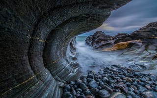 Картинка Норвегия, камни, скалы, море