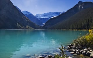 Картинка Канада, горы, лес, озеро, природа