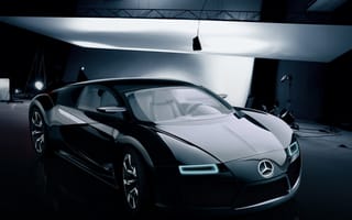 Картинка Mercedes, Benz SLS Concept, кузов, классно, фары
