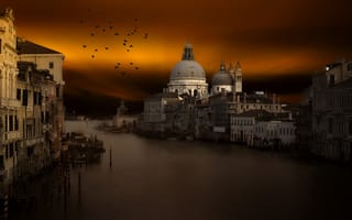 Картинка venezia, sunset, fineart