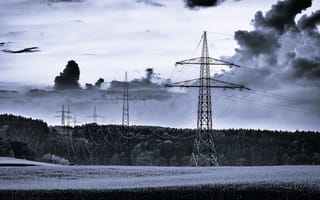 Картинка Powerlines, Alxing, Bavaria