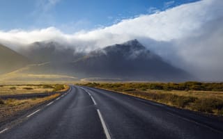 Картинка После шторма, clouds, mountains, Iceland
