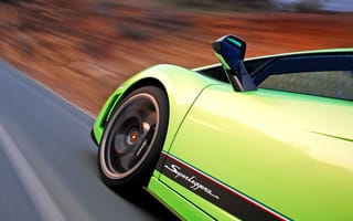 Картинка Lamborghini Gallardo, колесо, скорость, дорога, класс, дверь
