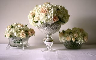 Картинка цветы, бусинки, красиво, ваза