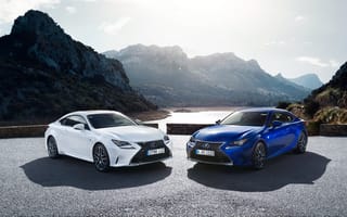 Картинка Lexus, F-Sport, RC, лексус, белый, синий