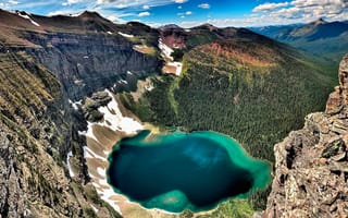 Картинка горы, Канада, скалы, озеро, Британская Колумбия, Akamina Ridge
