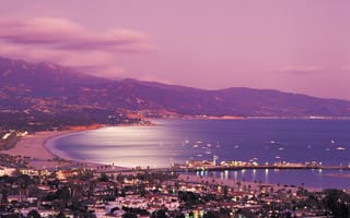Картинка город, Santa Barbara, city, California, USA