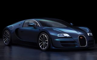 Картинка bugatti, фон, синий, спортивный, черный