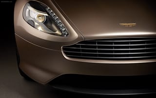 Картинка Aston Martin, Virage, Астон Мартин, передок, спец, версия, полумрак, Dragon 88, Вираж, фары, суперкар