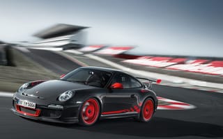 Картинка Porsche, скорость, драйв, диски, красный