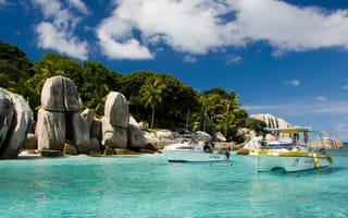 Картинка океан, природа, отдых, Сейшелы, Seychelles, экзотика