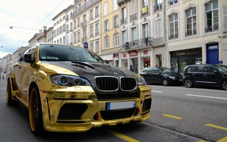 Картинка BMW, X6, Gold, золото, M, tuning, Tycoon EVO M, бмв, Hamann