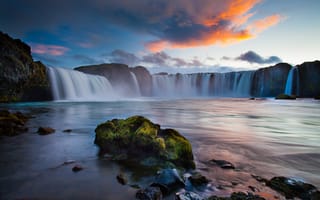 Обои природа, водопад, Исландия
