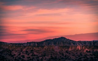 Картинка New Mexico, Totavi, Мехико, пустыня, закат