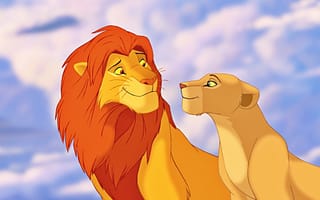 Картинка Disney, мульфильм, Нала, львы, Симба, Дисней, Король Лев, The Lion King