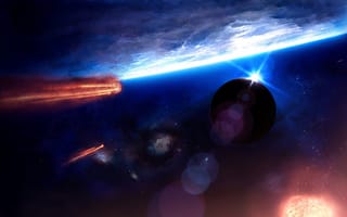 Картинка irruption, планеты, кометы