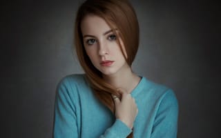 Картинка девушка, рыжеволосая, модель