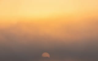 Картинка туман, солнце, минимализм