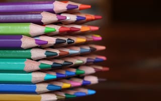 Картинка цветные карандаши, разноцветный, заточенный