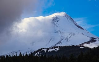Картинка горы, снег, вершина