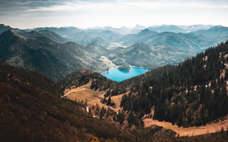 Картинка вальхензее, горы, озеро