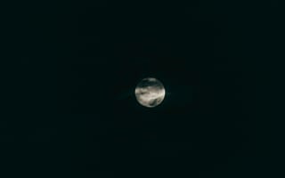 Картинка луна, полнолуние, планета