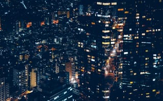 Картинка минато, япония, ночной город