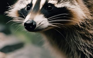 Картинка енот, животное, забавный