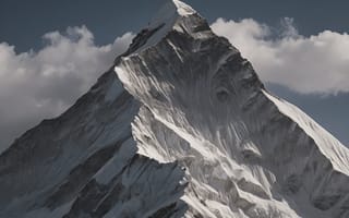 Картинка гора, вершина, снег
