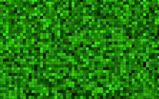 Обои квадраты, пиксели, зеленый