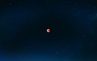 Картинка полнолуние, красная луна, затмение