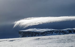 Картинка гора, снег, зима