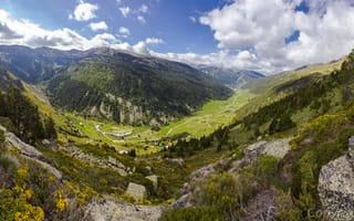 Картинка горы, пейзаж, долина