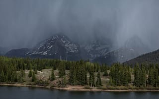 Картинка пейзаж, горы, лес