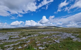 Картинка долина, облака, небо