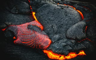 Обои лава, огненный, поверхность
