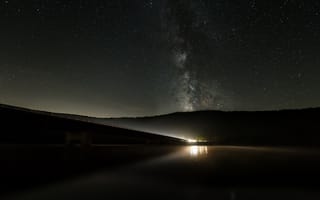 Картинка млечный путь, туман, звездное небо