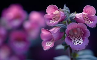 Картинка наперстянка, цветы, фиолетовый