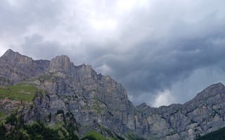 Картинка горы, небо, облака