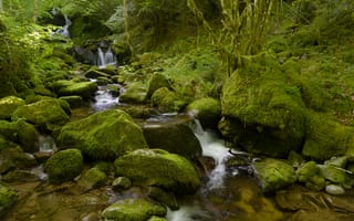 Картинка вода, река, водопад