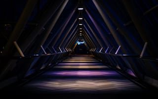 Картинка тоннель, темный, треугольный