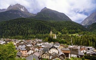 Картинка дома, деревья, лес