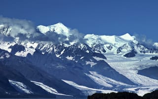 Картинка горы, заснеженный, пейзаж